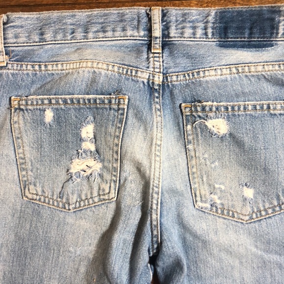 Zara Woman Premium Denim Collection Distressed Button Fly Crop SZ 2 - Picture 6 of 6